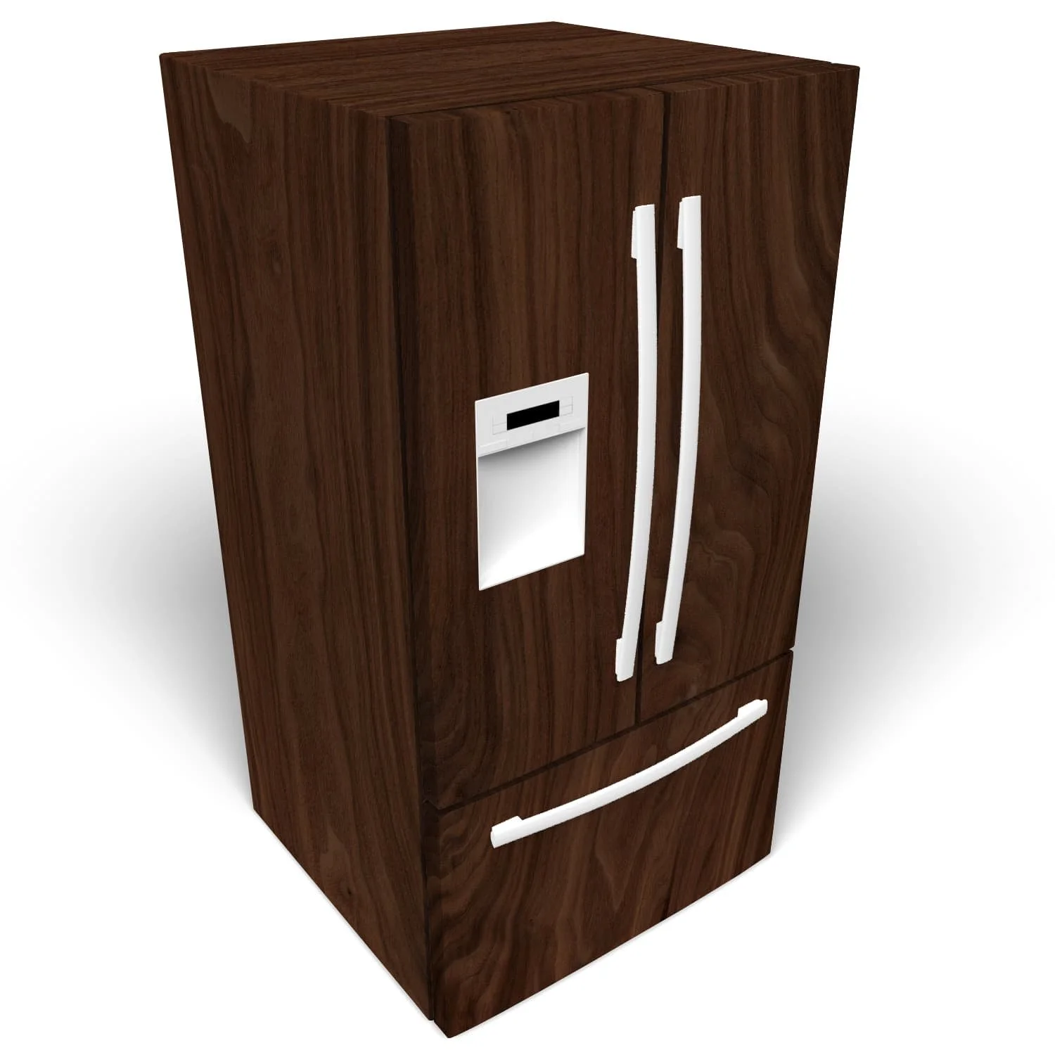 Walnut Wood Slab (Dark Walnut) Custom-Printed Refrigerator Wrap